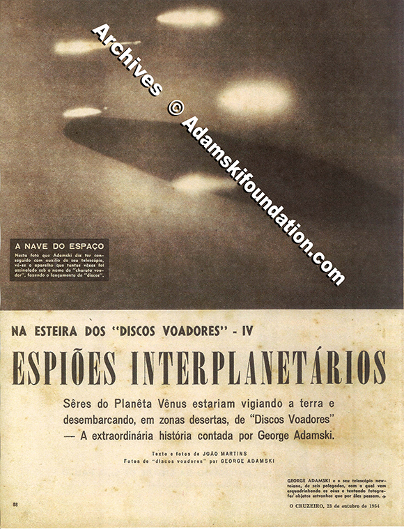 Brazil UFO Adamski